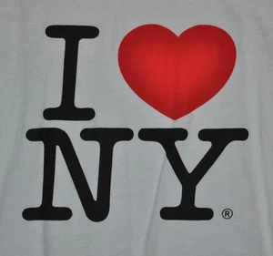 t-shirt medium i love ny nyc new york city 19,5 pollici pit to pit - Foto 1 di 3