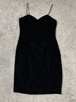 Vestido De Laru De Colección Para Mujer Pequeño Terciopelo Mini Capricho Punk Hada Gótico Correas Foto 1 de 4