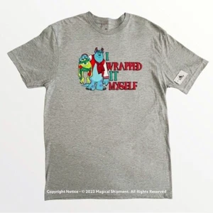 Neu mit Etikett Disney Parks - "I Wrapped It Myself" Urlaub T-Shirt für Erwachsene - Monster, Inc. | S - Bild 1 von 3