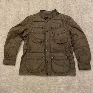 Chaqueta Polo Ralph Lauren Hombre XXL Moto Corredor Café Motociclista Militar Edredón Reversible - Imagen 1 de 21