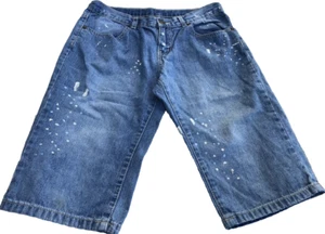 Denim Crazy 8 by Gymboree Jean Shorts Paint Splatter Size 14 - Picture 1 of 2