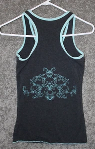 Green Apple Active Tank Top Womens Small Yoga Gray Blue Shirt Bamboo Viscose - Picture 1 of 11