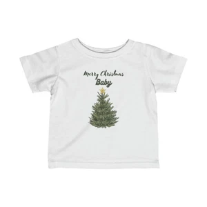 Merry Christmas Baby - Infant Fine Jersey Tee - Picture 1 of 3