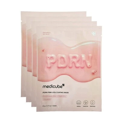 MEDICUBE PDRN Pink Vita Coating Mask 22g x 4ea - Image 1 of 3