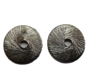 60 PCS 8MM SPACER BRUSHED FLAT DISC BLACK GOLD PLATED  UFL-815 - Picture 1 of 3