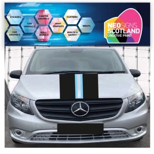 Mercedes Vito Vaiano Front Van Stripes Graphics StickersMERCB01 - Picture 1 of 2