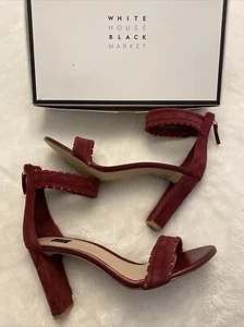 WHITE HOUSE BLACK MARKET NATHALIE HEELS SIZE 9.5 - Picture 1 of 7