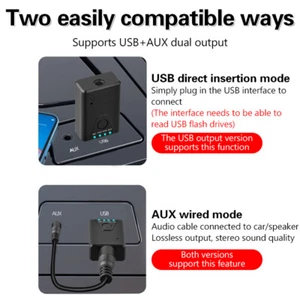 2 In 1 Bluetooth 5.4 Audio Receiver Transmitter Stereo USB Wireless Adapter_Y - Afbeelding 1 van 12