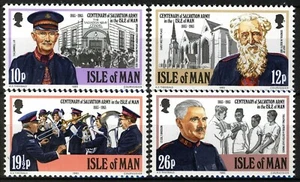 Isla de Man 1983, 100 años del Ejército de Salvación conjunto MNH, Mi 236-239 - Imagen 1 de 1