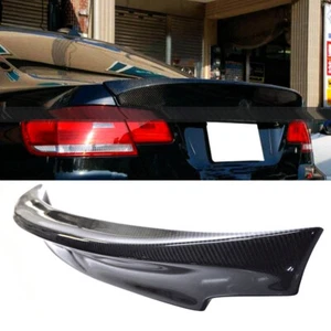For BMW E92 E93 Coupe M3 2008-2013 CSL Style Carbon Fiber Rear Trunk Lip Spoiler - Picture 1 of 12