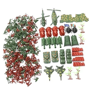 270 Pièces Soldat En Plastique 4cm Figurines De L'armée Playset Armée - Imagen 1 de 7