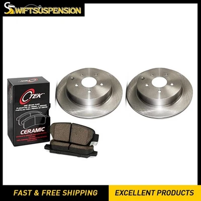 C-Tek Rear Disc Brake Pad Set Disc Brake Rotor 3 PCS for 1995-1997 Volvo 960 - Image 1 of 4