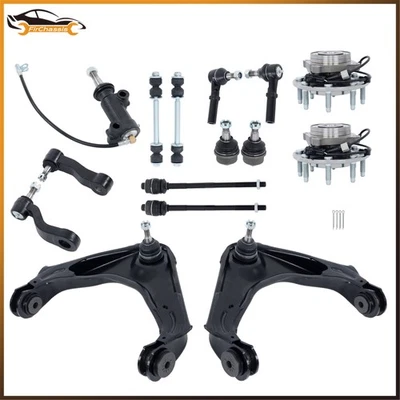 For Chevrolet Silverado 2500 HD 2001-07 Front Wheel Bearing Hub Control Arm 15PC Foto 1 de 4