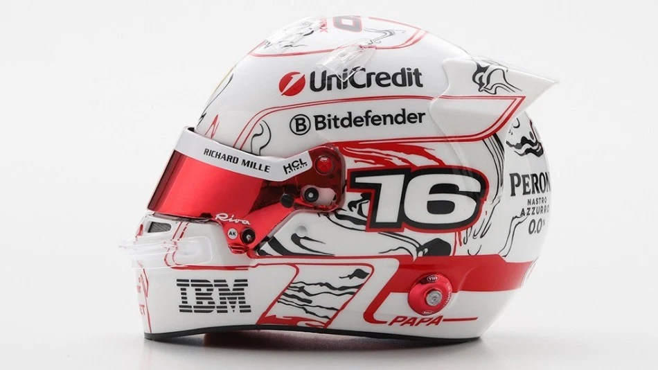 Modellino Looksmart CASCO HELMET CHARLES LECLERC JAPAN GP 2025 modellismo - Immagine 1 di 1