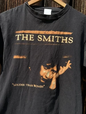 Camiseta unisex negra de algodón pesado The Smiths Louder than Bombs 2005 talla S-5XL Foto 1 de 4