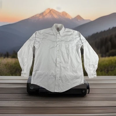 Camisa de vestir Brooks Brothers para hombre blanca puntiaguda Oxford 16-36 negocios sin planchar Foto 1 de 4
