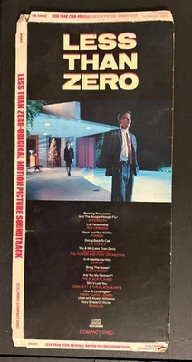 Less Than Zero Soundtrack Longbox Danzig Slayer Def Jam LL Cool J Aerosmith Cali - Image 1 of 4