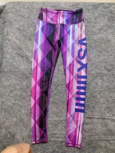 Victoria's Secret VSX Sport Knockout Womens XS Coolant Leggings Purple 0770 - Picture 1 of 13