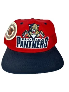 Vintage Florida Panthers SnapBack Mütze Kappe AJD neu mit Etikett NHL rot Hockey - Bild 1 von 15