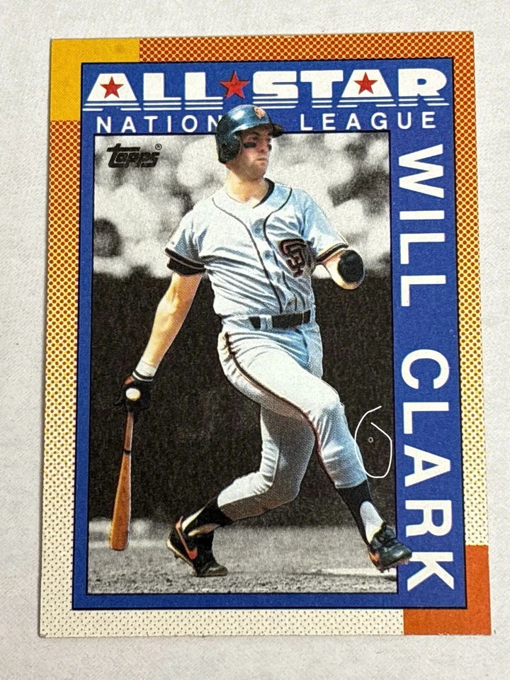 1990 Topps All-Star Will Clark #397 MISPRINT - Image 1 of 2