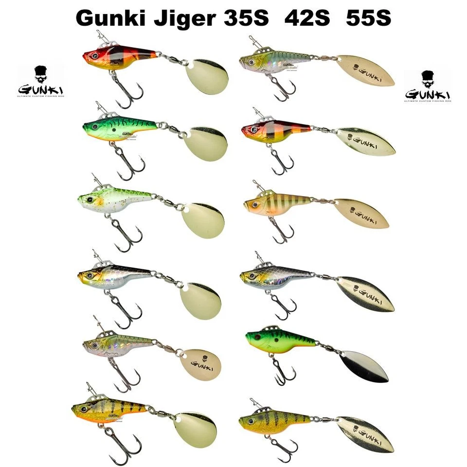 Gunki Jiger Spinning Tail Sinking Köder Wobbler Jig Spinner NEU