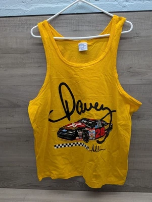 Camiseta sin mangas amarilla Davey Allison talla grande. NASCAR  Foto 1 de 4