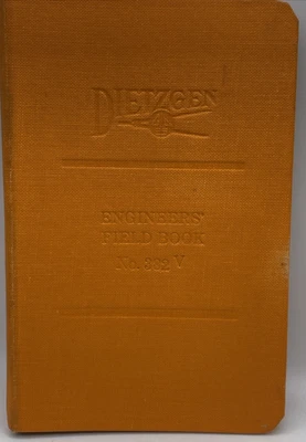 Libro de campo de ingenieros Dietzgen de colección n.º Carpeta para cuadernos pequeña 382 V naranja 5"x7" Foto 1 de 4