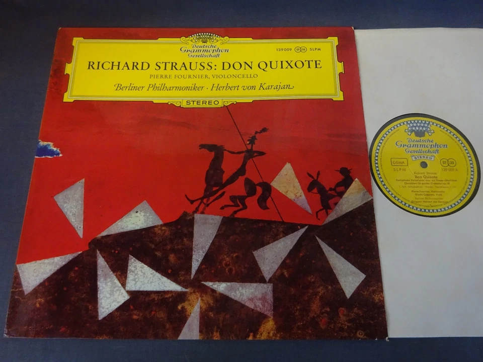 TULIPS RICHARD STRAUSS - DON QUIXOTE LP, BPO, Karajan, Fournier, DG 139 009 - Image 1 of 4