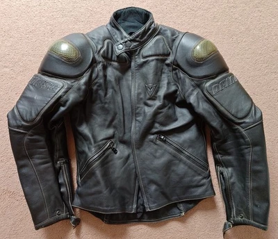 Vintage Dainese Race Leather Jacket,  made with Kevlar Shoulders, Size 48. - Image 1 of 4