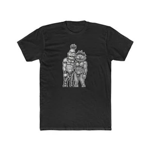 Friends For Life Men's Cotton Crew Tee Leather Gay - Picture 1 of 7