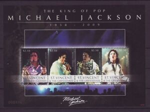 St.Vincent 2009 Michael Jackson schöner Block ** postfrisch MNH j173
