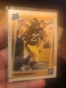 2021 Donruss optic rated rookie Najee Harris Pittsburgh Steelers #213 - Picture 1 of 6