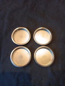 4 Silver Sliding Door Hardware Sliding Closet Door Hardware Finger Pull Handles - Picture 1 of 3