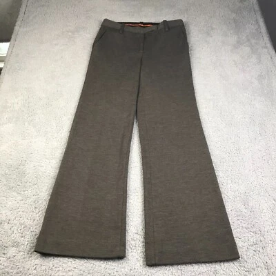 Tory Burch Pants Womens 8 (32x32) Brown Wool Blend Knit Wide Leg Flared Trousers - Image 1 of 4