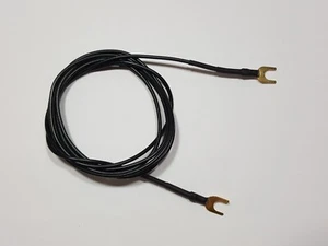 Cavo di massa ampli giradischi collegamento hi-fi doppia forcella in ottone - Zdjęcie 1 z 21