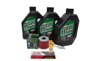 Kawasaki KFX250 Mojave 250 KSF250 Oil Change Service Kit NGK Plug and Oil Filter - Picture 1 of 8