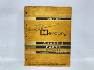 1957-1958 Mercury ORIGINAL Chassis Parts Catalog Monterey Montclair Park Lane - Picture 1 of 6