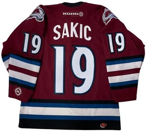 JOE SAKIC COLORADO AVALANCHE 2001 3RD ALTERNATE KOHO JERSEY MEDIUM - Picture 1 of 5