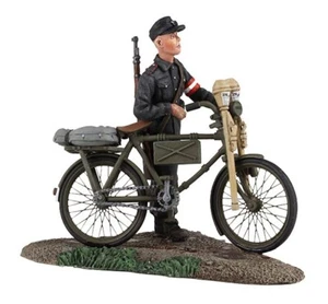 W. Britain 1/30th scale 25036 German Youth Pushing Bicycle #1 - Picture 1 of 1