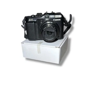 Canon PowerShot G11 PSG11 Black Digital Camera English Language /Battery - Picture 1 of 7