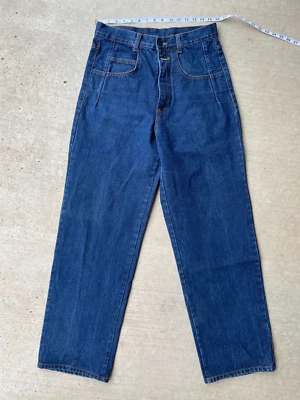 Pantalones de mezclilla vintage Nike con botones talla 32 HECHOS EN EE. UU. PLISADOS (LOL) Foto 1 de 4