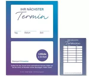 Frank Paperman® | 300-600 Appointment Sheets, 1-7 Appointment Pad 50 Sheets Each, A7 - Picture 1 of 25