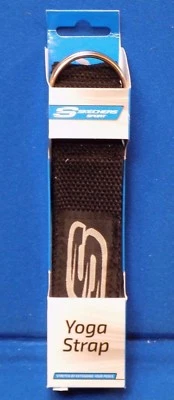 NEW Skechers Sport Black Yoga Strap Stretch Exercise Band 7 Feet D Ring Workout - Image 1 of 2