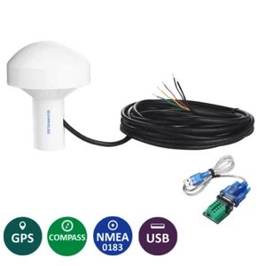 QK-AS07-0183 NMEA0183GPS &Heading Sensor Withoptional USB output With Fixed Base - Zdjęcie 1 z 5