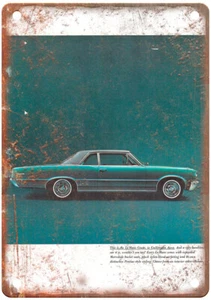 Vintage 1964 Pontiac Tempest Le Mans Auto Ad Reproduction Metal Sign A12264 - Picture 1 of 2