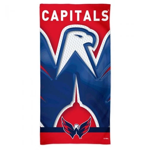 WASHINGTON CAPITALS SPECTRA BEACH TOWEL 30"X60" COTTON PLUSH HIGH QUALITY Cover