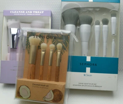Conjunto de pincéis de coco SEPHORA, limpe e trate - Imagem 1 de 2