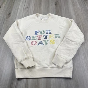For Days Cream For Better Days Crewneck Sweatshirt Youth Kids Size S Small - Picture 1 of 12