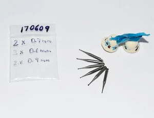 GRUPPE VON SECHS UMGEKEHRTEN KEGELBOHRERN - Juwelier / Uhrmacher / Gitarrenbauer Werkzeug - Bild 1 von 5