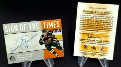 2004-05 SP Authentic Buyback Autographs #MG Marian Gaborik - Image 1 of 2